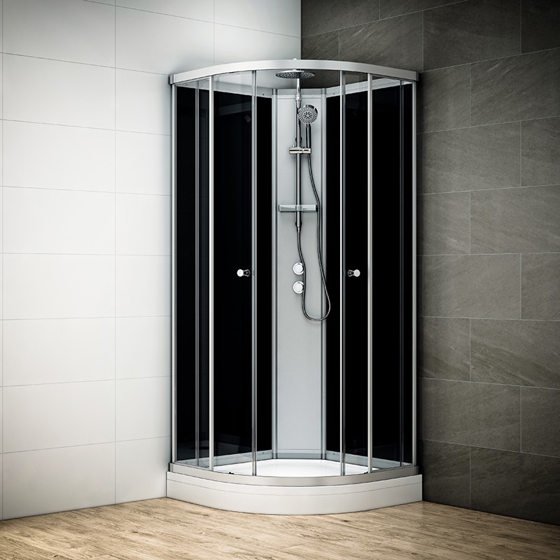 SILVER 90 x 90 cm Noir