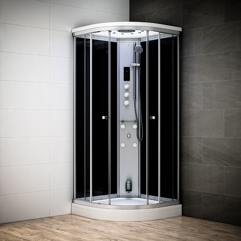 SILVER 90 x 90 cm Hammam Noir