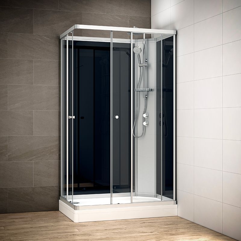 SILVER 120 x 80 cm Droite Noir