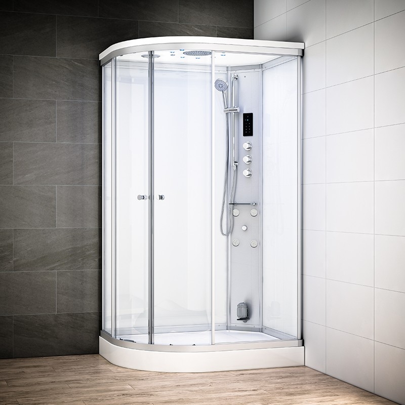 SILVER 120 x 90 cm Droite Hammam Blanc