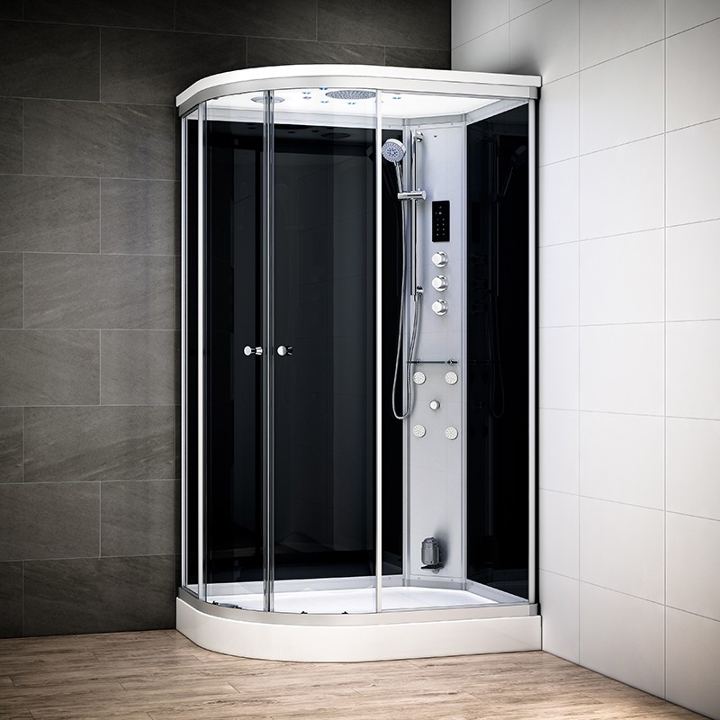 SILVER 120 x 90 cm Droite Hammam Noir